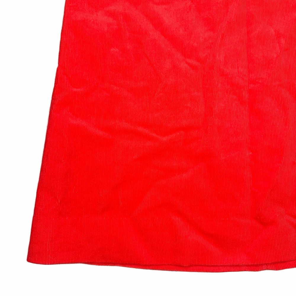 NWT J. Crew Mini Skirt Corduroy Sunset Red Gold 100% Cotton Size 4 - Picture 7 of 13